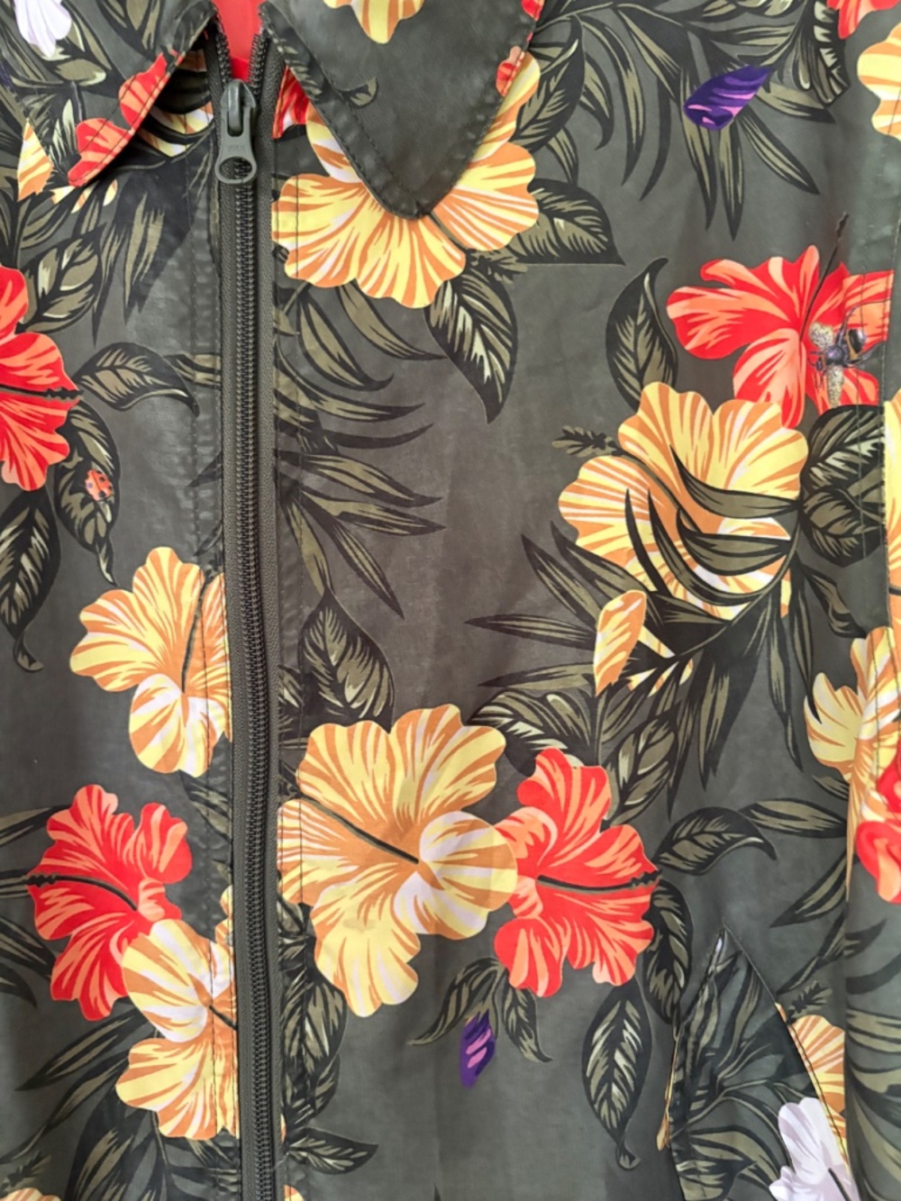 Diamond Supply Co Men’s Jacket Floral Large Jacket with Pockets - Picture 9 of 9